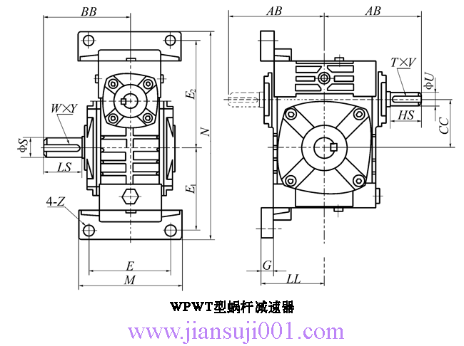 WP、WD型蝸桿減速機